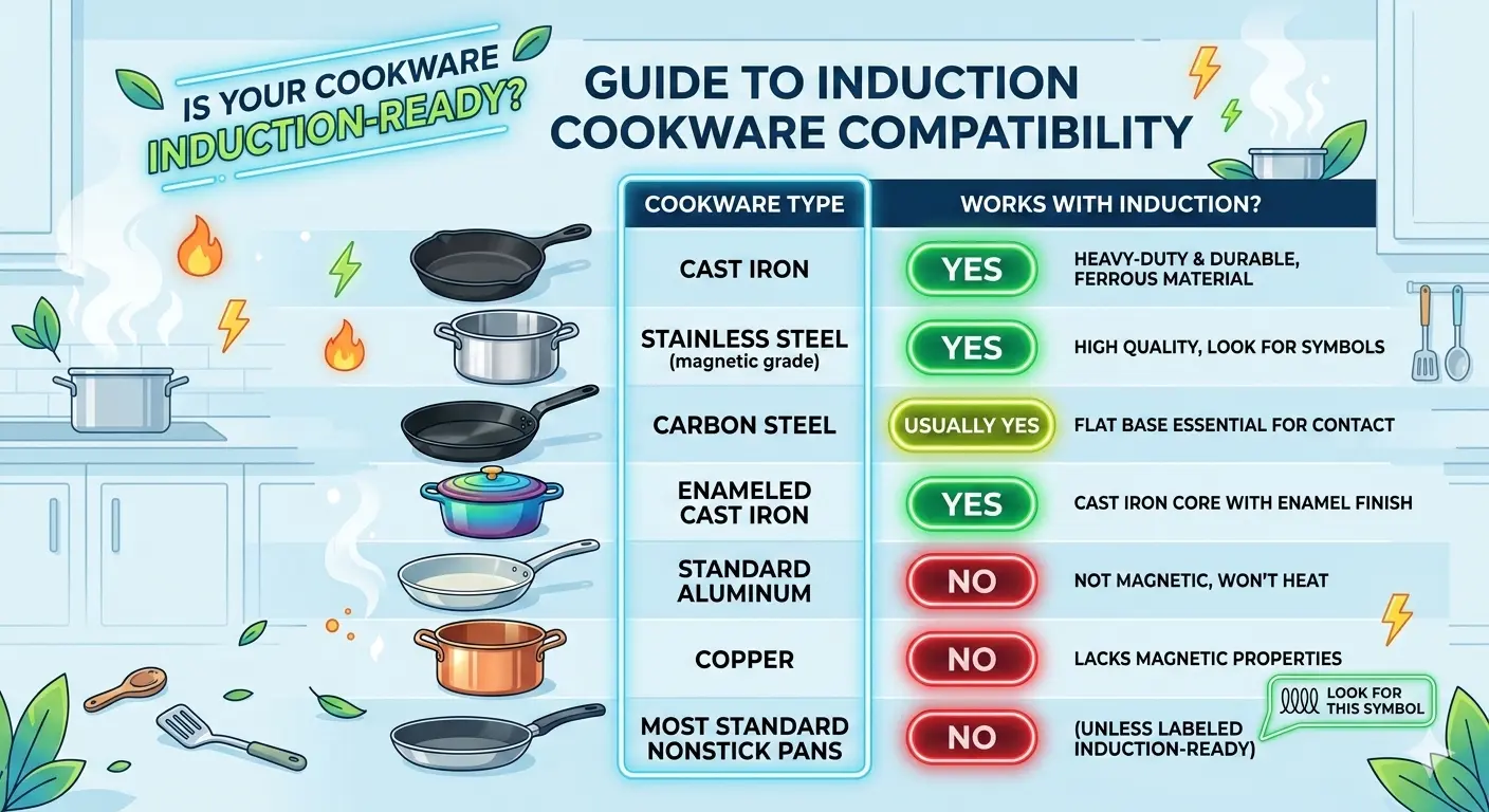 Cookware type infographics