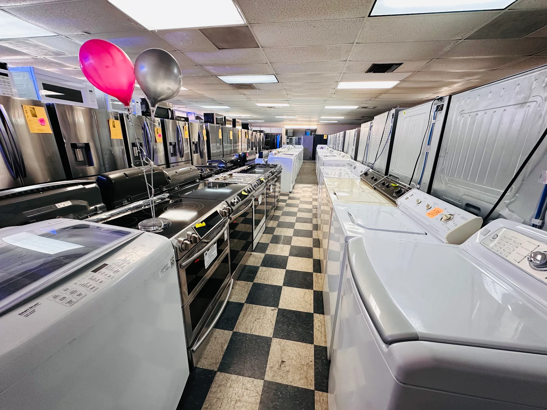 used and new washers at city appliances store in citrus heights