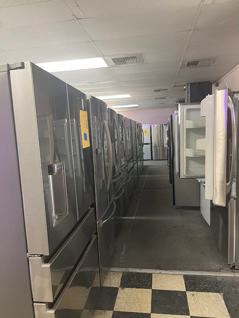 refrigerators in city appliances store