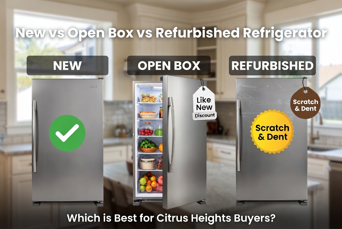 New vs Open Box vs Refurbished Refrigerator: Which is Best for Citrus Heights?-cityappliancestore