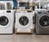 New, open box, and refurbished washing machines in a Citrus Heights appliance showroom